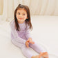 Vaenait Kids Long Sleeve Sleepwear Pajamas 2Pcs Set Modal Purplepink+Lavender Xs