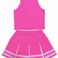 Total 2550 Kidsgirls' Cheerleader Costume Uniform Cheerleading Children Dress Outfit Halloween Sweet Pinkwhite (S 2-5), (Ttam201