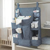 Meeto Hanging Baby Care Organizer, MultiPocket Storage for Nursery Wardrobe, Grey Polka Dot, SpaceSaving Organizer for Diapers