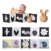 Taf Toys Bunny Pram Book & Toy Set | High Contrast Black & White Infant Visual Stimulation | Soft Fabric for Newborn Cognitive D