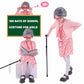 Watlie Old Lady Costume For Kids 100 Days Of School Costume For Girls, Granny Costume Old Lady Wig Halloween Grandma Costume For