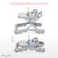 Dream On Me Mia Foldable Baby Walker In Grey