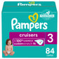Pampers Cruisers Diapers - Size 3, 84 Count, Disposable Active Baby Diapers with Custom Stretch