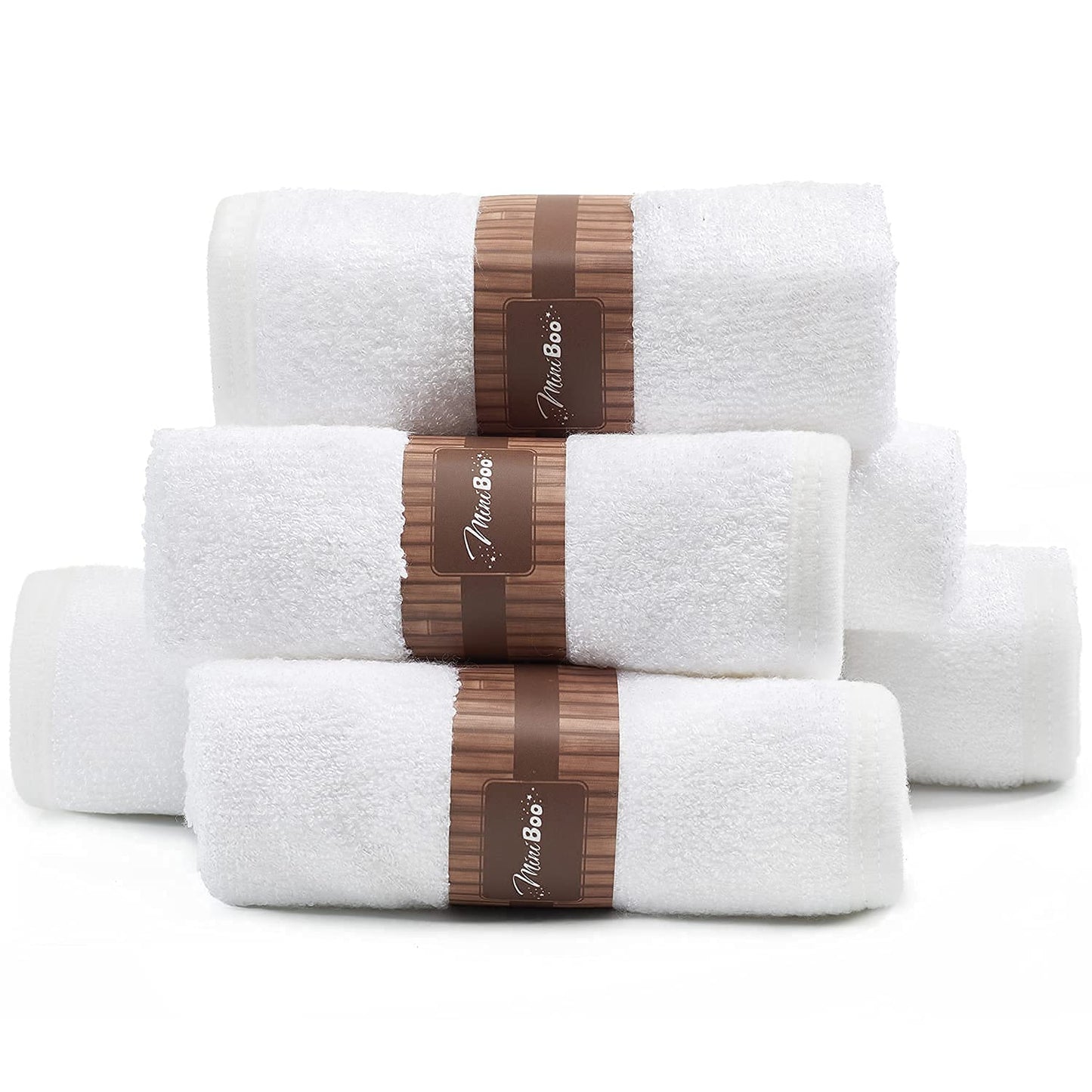 Miniboo Premium Baby Washcloths For Sensitive Skin - Extra Soft And Absorbent Rayon From Bamboo Face Cloths And Newborn Bath Fac