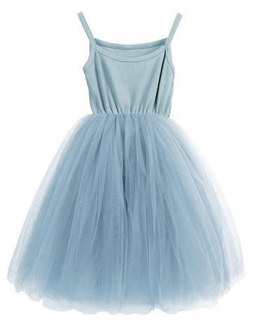Lyxiof Toddler Tutu Dress Baby Girls Tulle Sleeveless Princess Party Sundress Blue 5 Years