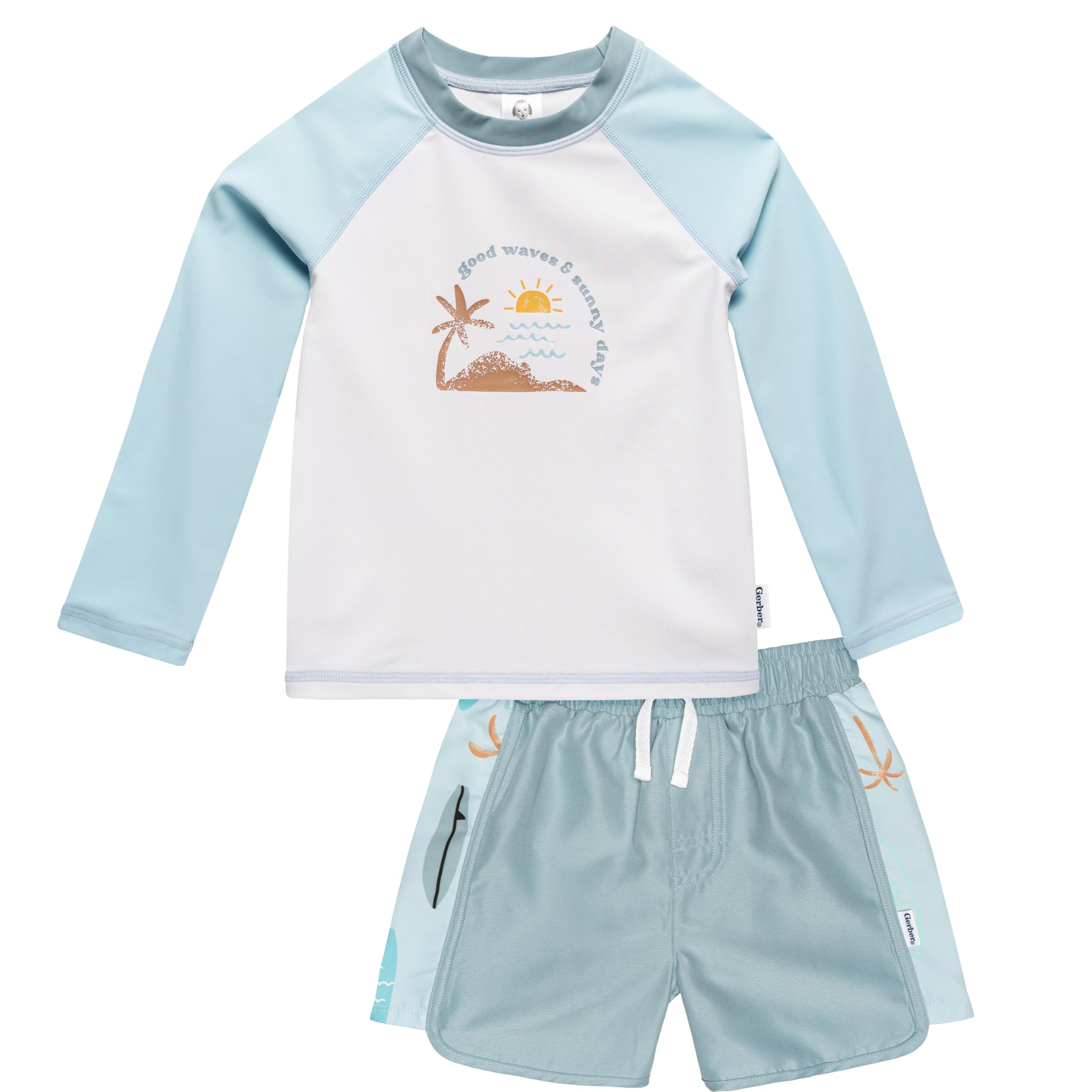 Gerber Baby Boy'S Toddler Long Sleeved Rashguard Swim Bathing Suit Set – Cutebab WBBAPB0CNQGYY8W