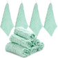 ABirdon 10 Pack Baby Muslin Squares, 100% Cotton, 11.8X11.8 Extra Soft Breathable Baby Washcloths, 6 Layers Organic Cotton, Re