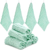 ABirdon 10 Pack Baby Muslin Squares, 100% Cotton, 11.8X11.8 Extra Soft Breathable Baby Washcloths, 6 Layers Organic Cotton, Re