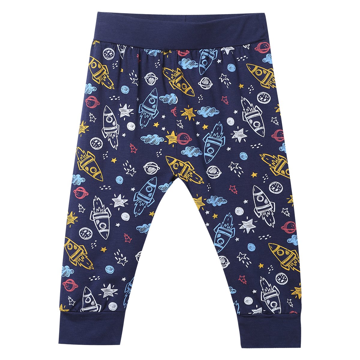 Baby Boys 3Pcs Outfit Set To The Moon And Back Romper Long Pants With Hat (3-6 Months)