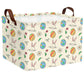 ASKETAM Large Cute Easter Basket for Kid Empty Gift Baby Rectangle Storage Bin Bunny Eggs Boy&Girl Room D  cor (Egg Rabbit Flowe
