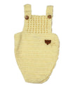 Wegmans Kids Winter Wear Half Romper Handmade Woolen Dress For Baby Boys And Girls (Cream, 03 Months)