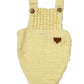 Wegmans Kids Winter Wear Half Romper Handmade Woolen Dress For Baby Boys And Girls (Cream, 36 Months)