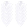 Touched By Nature Unisex Baby Organic Cotton Bandana Bibs, White, One Size