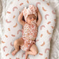 Wimist Muslin Baby Lounger Cover, Soft Breathable Newborn Lounger Pillow Cover For Boys Girls Infant (Leaf)