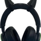 2X Demon Horns For Headset/Cosplay - Made In Usa -16 Colors Combos (Black)