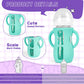 Desing Wish 4 Pack 8Oz Silicone Sleeves With Handles For Avent Glass Natural Baby Bottles, Anti Breakage Protective Sleeves Comp