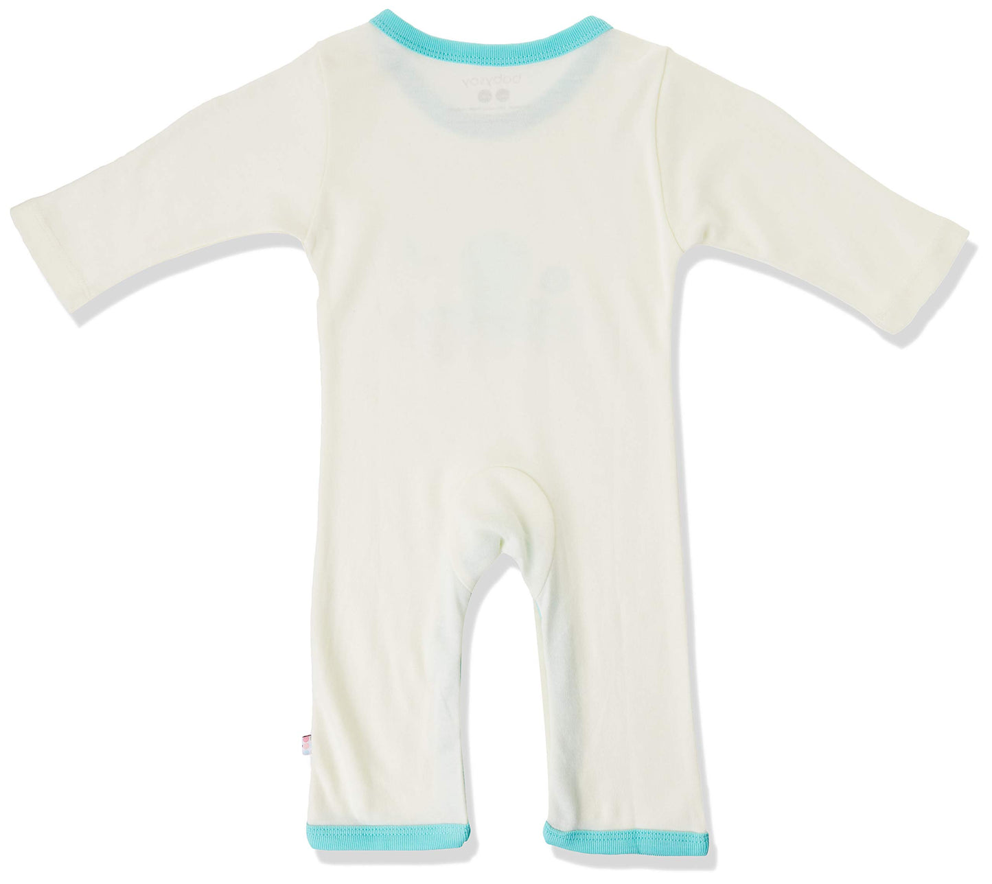 Babysoy Unisex Organi Baby Onepiece Bodysuit (0-3 Months, Octopus)