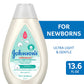 Johnson'S Baby Cottontouch Newborn Body Wash & Shampoo, Gentle & Tear-Free, Made With Real Cotton, Gently Washes Away Dirt & Ger