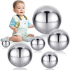 Shappy 6 Pcs Sensory Reflective Balls Stainless Steel Gazing Mirror Balls for Back to School Color Image Reflection Bedroom Orna