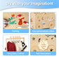TDHZXEM Wooden Baby Shower Basket with Hanger Rack - Personalized Baby Gift, Newborn Essentials Organizer for Nursery, Welcome G