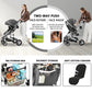 Kinder King 2 in 1 Convertible Baby Stroller, Folding High Landscape Infant Carriage, Newborn Reversible Pram, Diaper Bag, Anti-