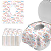 Zhoma 40 Pack Toilet Seat Covers Disposable For Bathroom, Extra Large Xl Size Waterproof Covers For Toddler Potty Training, Indi