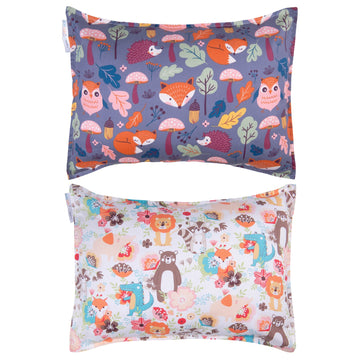 Alvababy Toddler Pillowcases Fits 13 X 18,12X 16 Kids Pillow Cover Cotton Baby 2Pcs Envelope Kids Pillowcases For Boys Girls Sle