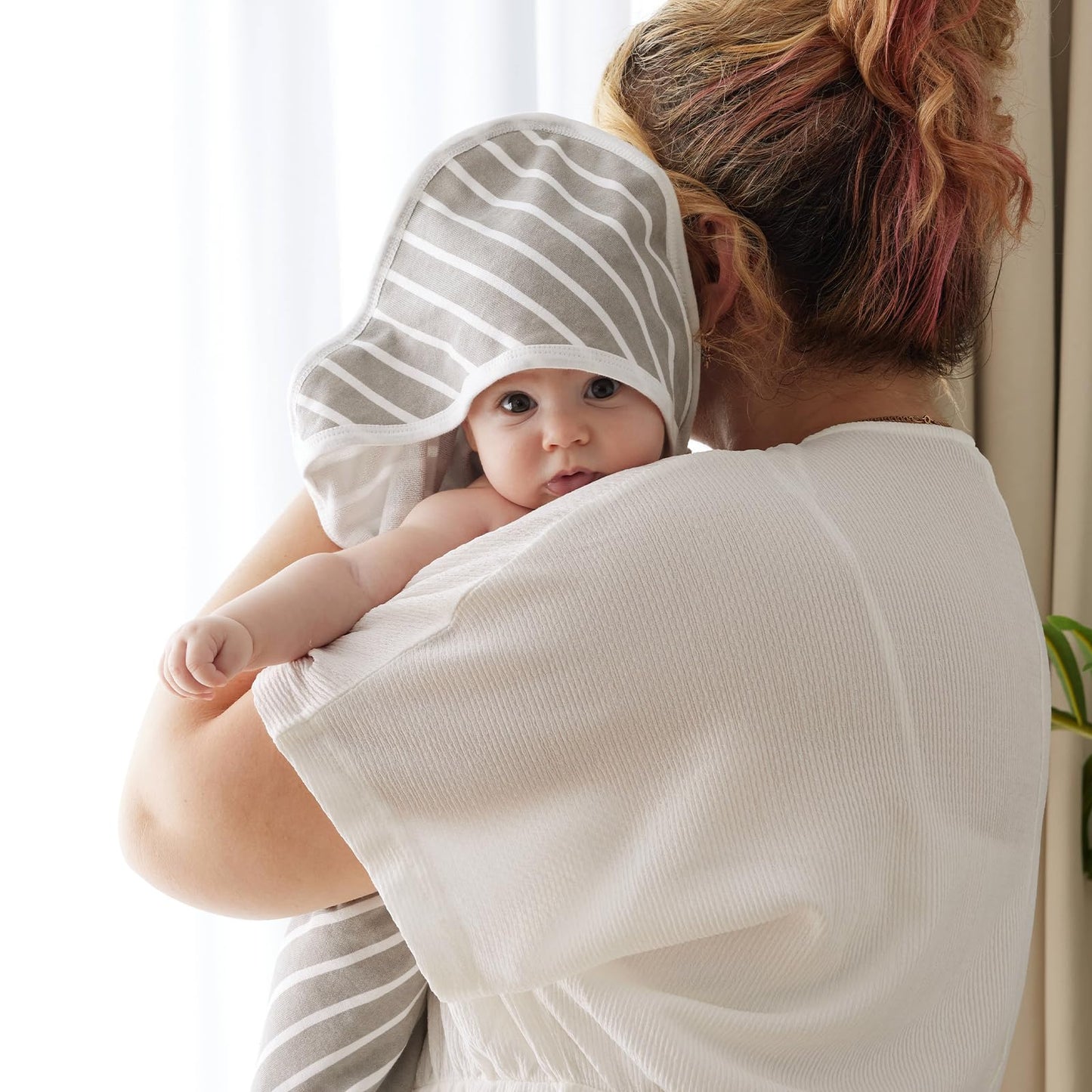 Momcozy Baby Hooded Towel, 2 Pack Cotton Bath Towel For Boy Or Girl, Super Soft Baby Towel With Original Design, Shower Gifts Fo