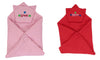 CTMKIDS Baby Wrap with Cap for Kids 74x74 cm  Pink & Red