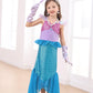 Itvti Little Girls Mermaid Costume For Girls Princess Dress Up Ariel Outfits With Accessories Wig Birthday Party Halloween Cospl