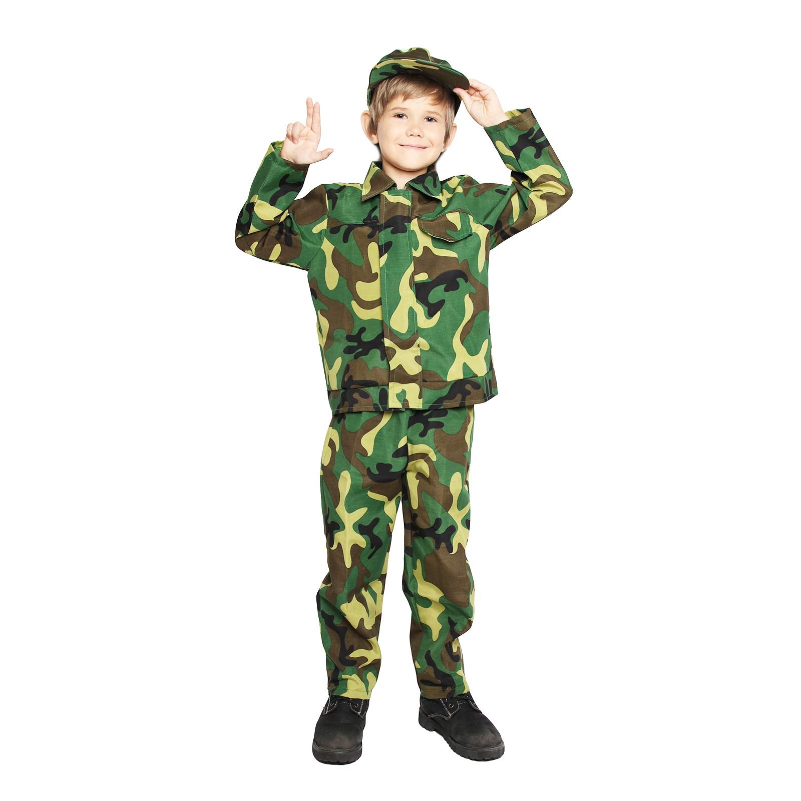 Army Costume for Kids Soldier Costume Military Costumes for Boys-LForest-M