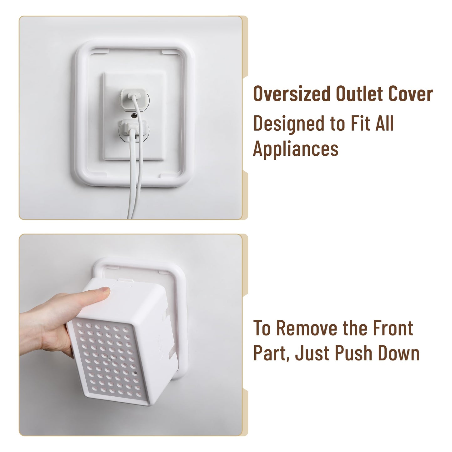 Bates Extra Large Baby Safety Outlet Box, Plug Covers For Electrical Outlets, Child Proof Socket Covers