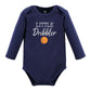 Hudson Baby Unisex Baby Cotton Long-Sleeve Bodysuits, Basketball, 18-24 Months