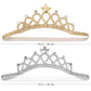 Beaupretty 2Pcs Baby Girls Crystal Crown Tiara Hair Belt Headband Soft Headwrap Princess Headpiece Children Hair Accessories For