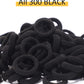 Jollybows 300Pcs Baby Hair Ties Girls Elastic Hair Accessories Small Nylon Hair Bands For Toddler Infant Ponytail Holders 1' Bl