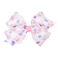 Wee Ones Girls' Easter Print Grosgrain Hair Bow On Wee Stay No-Slip Clip, Handmade, Medium, Easter Bunny Print