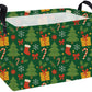 Essme Rectangular Christmas Basket,Cute Baskets Empty with Handles, Green Basket Gifts for Kids Room Decor,Boys and Girls,Gift B