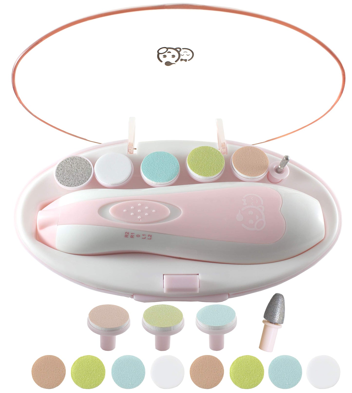 Baby Nail Clippers 20 In 1 By Royal Angels | Safe Electric Baby Nail Trimmer, Baby Nail File Kit, Additional Replacement Heads,