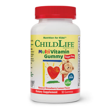 Childlife Essentials Multivitamin Gummies For Kids - Children'S Vitamins, Kids Multivitamins With Dha, Sugar Free - Natural Stra