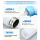 2 Pcs Trelaco Sublimation Baby Bottle Sublimation Blank Sippy Cups With Handle 8 Oz Blank Kids Stainless Steel Insulated Tumbler