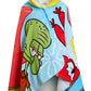 Spongebob Squarepants Hooded Towel 100% Cotton Kids Poncho Beach Bath Towel Swimming Wrap Changing Robe