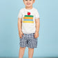 Mud Pie Baby Boys T-Shirt Mud Pie Back To School Toddler Boy T Shirt And Short Set, Boy, Small 12-18M Us