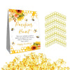 Guawubiang Pacifiers Hunt For Baby Shower Game, Mini Pacifiers Baby Shower Game Set, 50Pcs Yellow Mini Pacifiers Decor For Baby