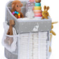 Cradle Star Hanging Diaper Caddy Organizer With Multiple Pockets - Baby Organizer For Nursery Accessories - Changing Table Organ