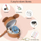 Miss Fong Pacifier Case With Clip & Cover, Holder Pod With Clasp, Holds 2 Pacifiers Or Nipple Shield (Diamond Brown)