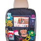 Nuby Backseat Car Organizer Set: Organizer with Tablet Holder, Storage Pockets and 5 Linkable Hooks for Attaching Accessories | 