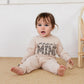 Kupretty Baby Girl Fall Winter Clothes Toddler Outfit Letters Graphic Crewneck Sweatshirts Joggers Pants Set (Khaki, 12-18 Month