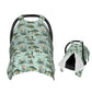 Muishi Fisher and Bass Fishes Baby Car Seat Canopy Nursing Cover for Newborn Car Seat Breastfeeding Covers Blanket Newborn Showe