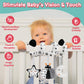 GKDOMS Baby Spiral Hanging Stroller and Car Seat Toys Black and White High Contrast Sensory Toy Newborn Plush Activity Toys Than