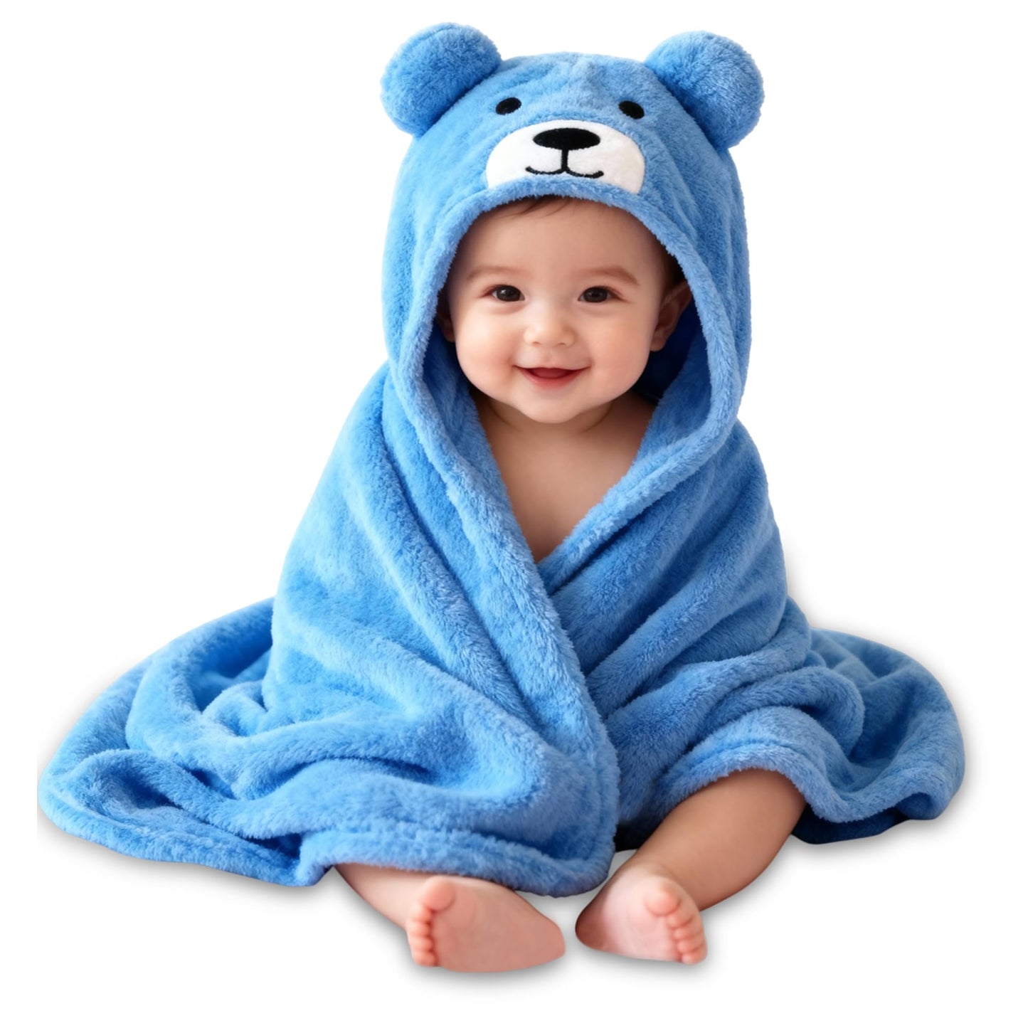 Oyo Baby Newborn 3In1 Swaddle Blanket With Animal Hood  Soft AllSeason Kids Blanket For (012 Months, 84X80Cm), SkinFriendl